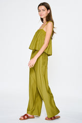 SMOCKED PANTS SET