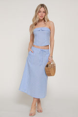 SEERSUCKER SKIRT SET