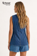 SUSANA VEST DARK DENIM