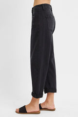 BARREL JEANS BLACK