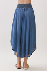 AMIE MIDI SKIRT DENIM