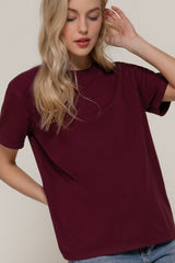 SILVIA TSHIRT BURGUNDY